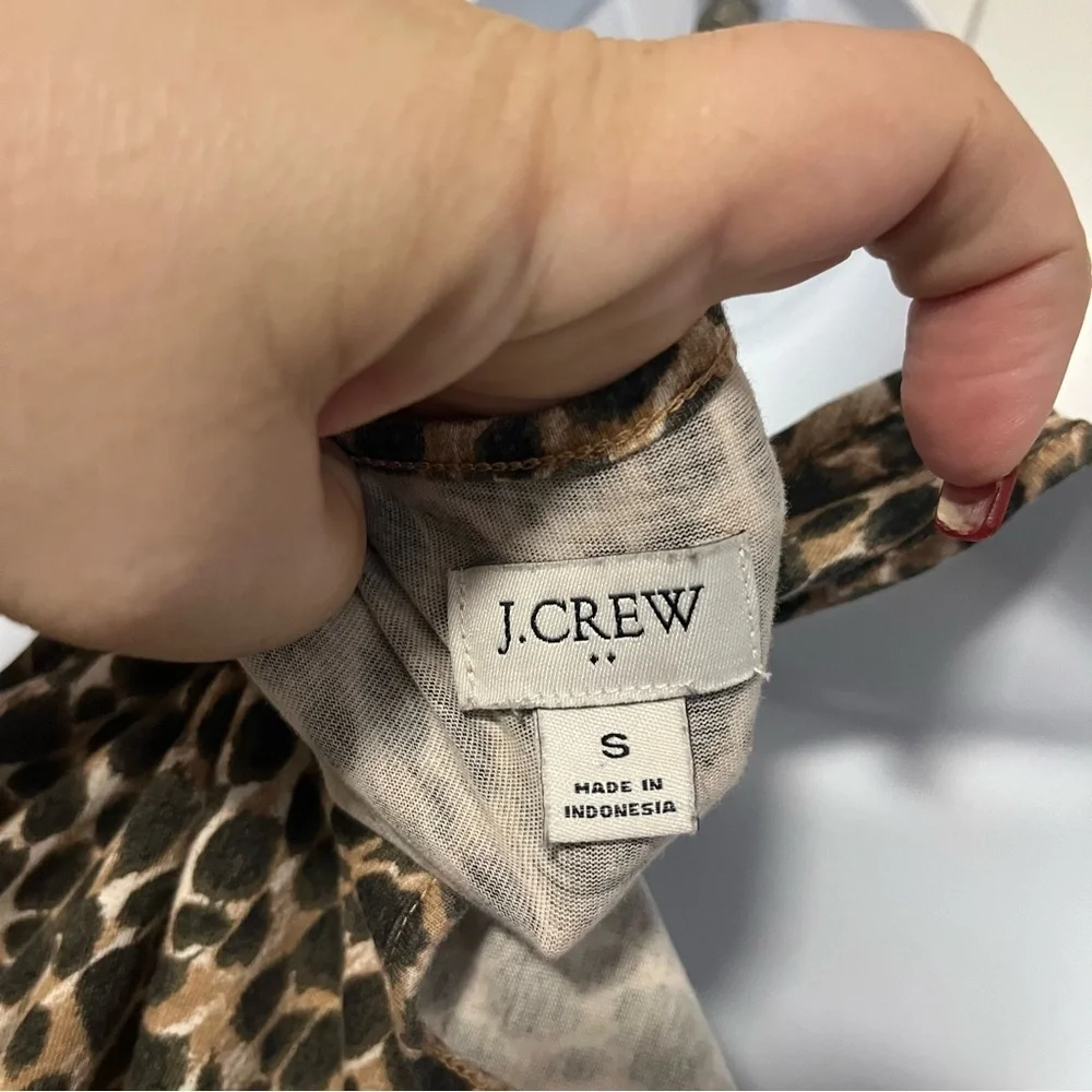 J. Crew Animal Print Sleeveless Maxi Dress Size Small Leopard Sexy Summer
